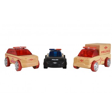Automoblox Wooden  Rescue Vehicles 53106, 3800146223236