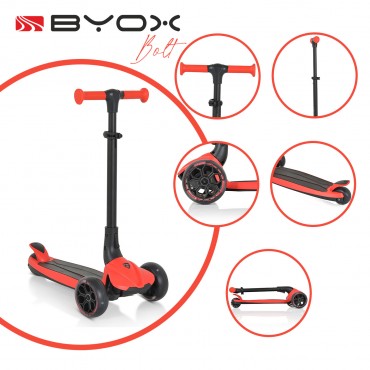 Byox Scooter Scooter with lights  Bolt Red 3800146228200