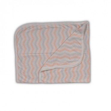 Cangaroo Cotton Baby Blanket 85x85cm Mellow Coral 3800146266288