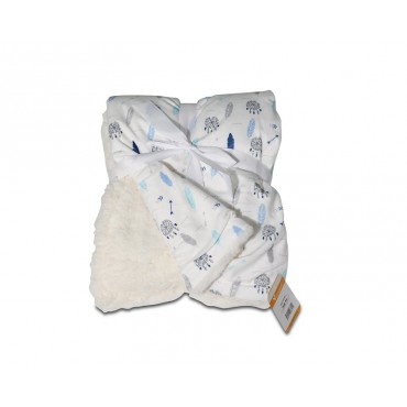 Cangaroo Baby Blanket 75x105cm Shaggy Blue 3800146266219