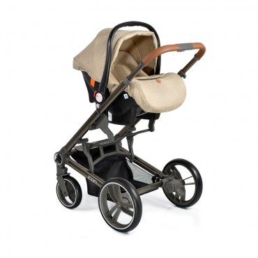Cangaroo Baby Stroller 3 in 1  with carrycot and car seat ,Macan Beige