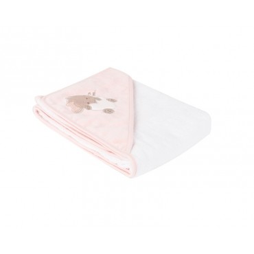 Kikkaboo Hooded Towel 90/90 cm Dreamy Flight Pink 31104010041