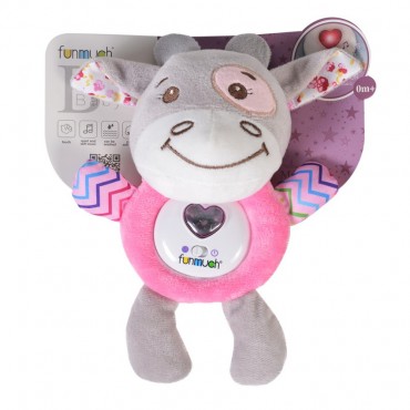 Kaichi Music toy with lights Cow Pink FM888 1D