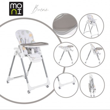 Moni High Chair Bueno Grey 3801005151073