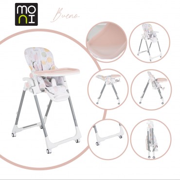 Moni High Chair Bueno Pink 3801005151080