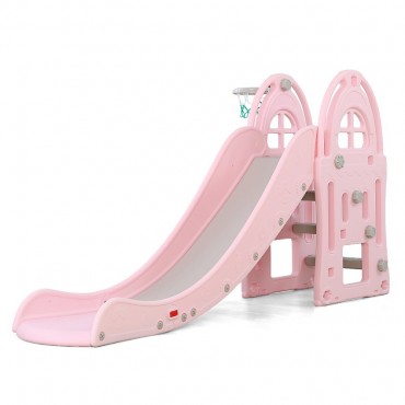 Moni Garden Παιδική Τσουλήθρα με Μπασκέτα, Slide Alegra 18016 Pink