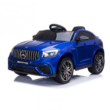 Mercedes Battery Operated Car with Eva Wheels AMG GLC 63S Blue