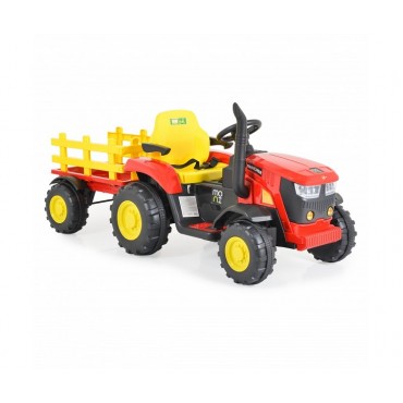 Moni Battery Operated Tractor with Trailer Rancher Red 3801005000463