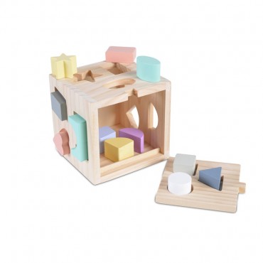 Moni Toys Ξύλινος Εκπαιδευτικός Κύβος 15 εκ., Cube 2540