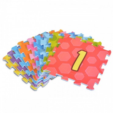 Moni Toys Εκπαιδευτικό Χαλάκι Πάζλ Δαπέδου 9 τμχ., HT Printed Puzzle Mat Numbers 3020