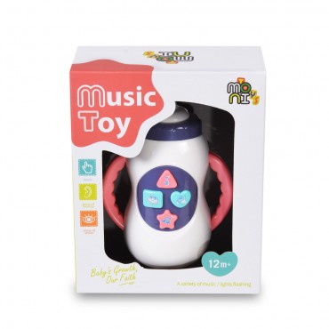 Moni Toys Βρεφικό μουσικό μπιμπερό, Musical baby bottle K999-90B