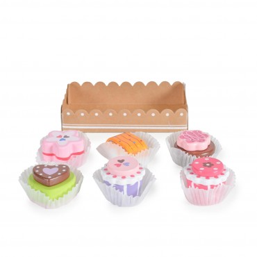 Moni Toys Σετ Ξύλινα Γλυκά Cake Wooden Set D010