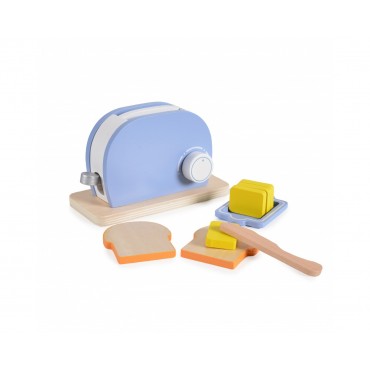 Moni Toys Ξύλινο Εκπαιδευτικό Παιχνίδι Φρυγανιέρα, Wooden Toaster 4341, 3800146223106