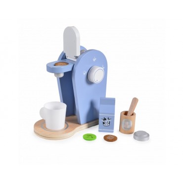 Moni Toys Ξύλινη Μηχανή Εσπρέσσο, Wooden Coffee Set 4343, 3800146223120