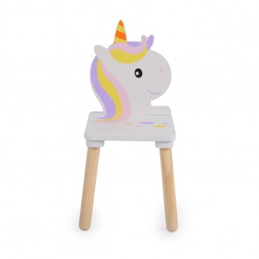 Moni Toys Wooden Table with 2 chairs  Unicorn
