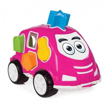 Pilsan Παιχνίδι Εκπαιδευτικό Αυτοκινητάκι Sorter Car Pink  03187