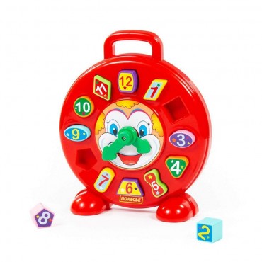 Polesie Toys Εκπαιδευτικό Παιχνίδι Ρολόι Ταξινόμησης Αριθμών, Shape Sorter Clock Clown 62741