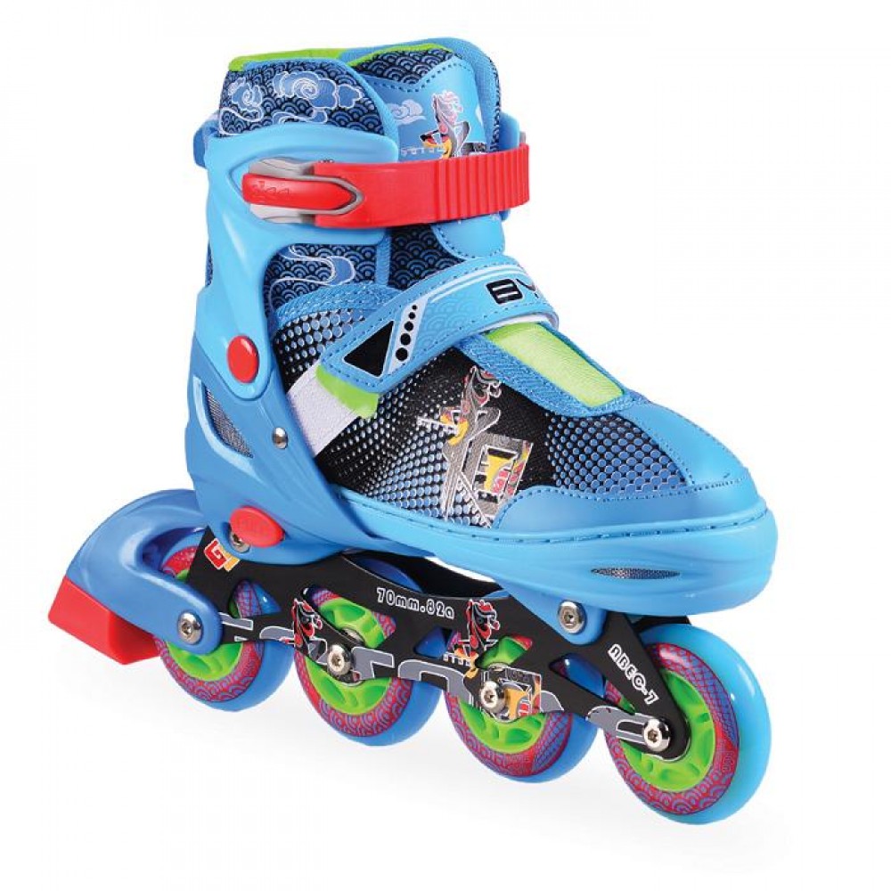 BYOX Adjustable Roller Skates In-Line M 34-37 Mask Blue