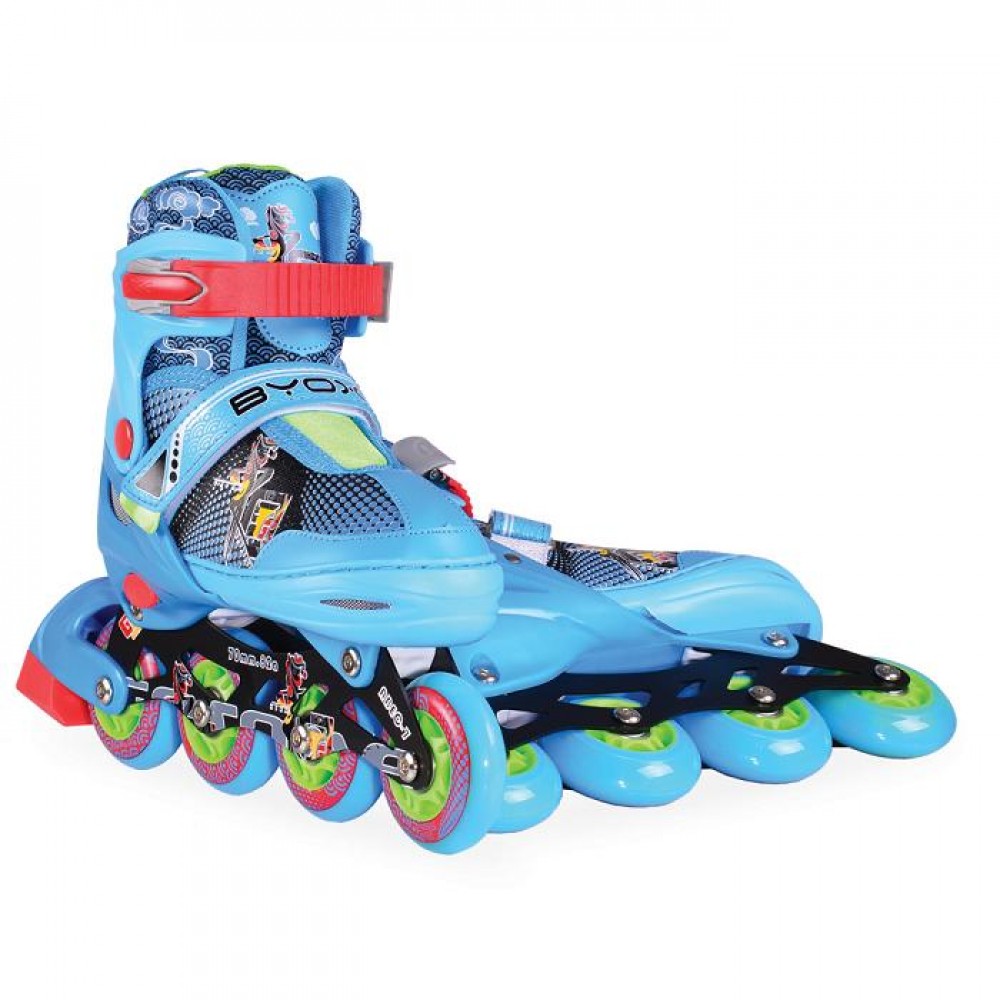 BYOX Adjustable Roller Skates In-Line M 34-37 Mask Blue
