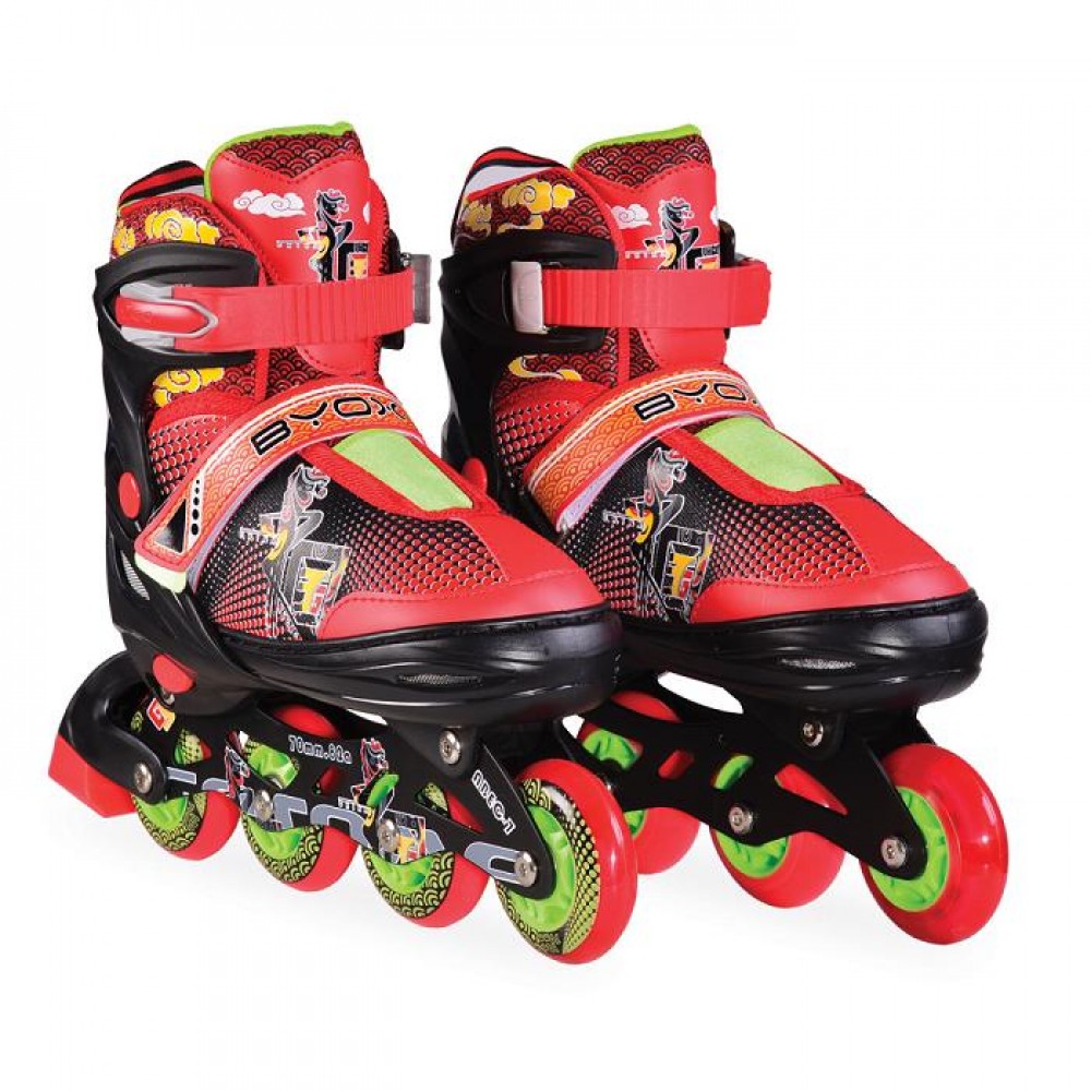 BYOX Adjustable Roller Skates In-Line L 38-41 Mask Black