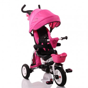 Byox Ποδήλατο Τρίκυκλο Flexy Lux με αντιστρέψιμο κάθισμα και πτυσσόμενο σκελετό, Pink