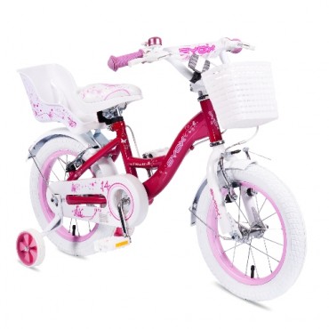Byox children's bicycle 14’’ Flower Pink