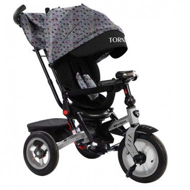 BYOX Children's tricycle with air wheels,Tornado Grey