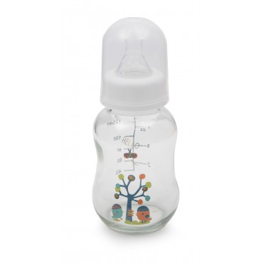 Cangaroo Glass feeding bottle witth regular neck 120 ml - GB301