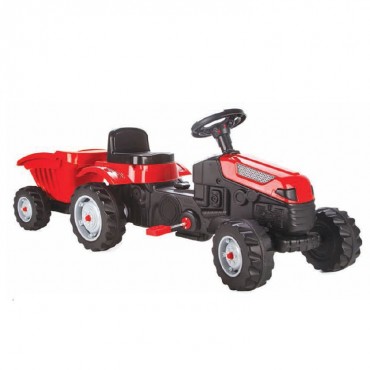 Pilsan Παιδικό Τρακτέρ με Πετάλια και καρότσα Tractor Active Red, 07316
