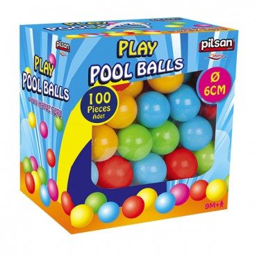 Pilsan Παιδικές χρωματιστές μπάλες 6 cm 100τμχ Play Balls, 06400